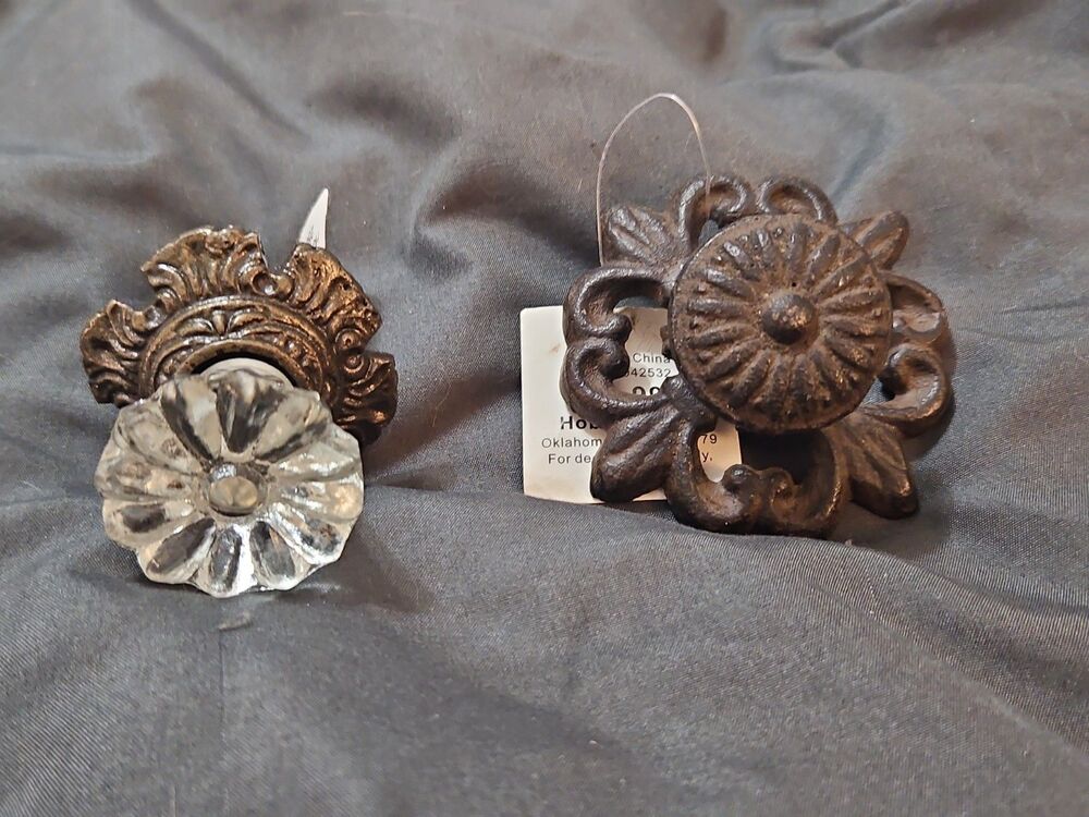 Pair Of 2 NWT Hobby Lobby Faux Vintage Drawer Pull Cabinet Knobs Faux Iron